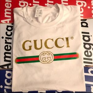 Vintage Gucci t shirt tee new color white XL